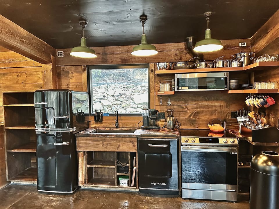Kitchen with Big Chill appliances