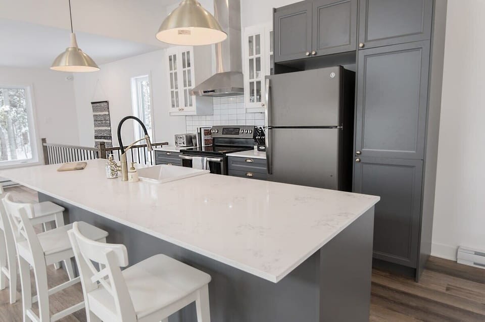 Gather around the kitchen and cook your favorite meal for a cozy night in.