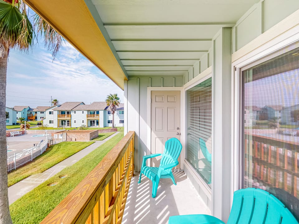 Balcony  Overlooking Shared Pool