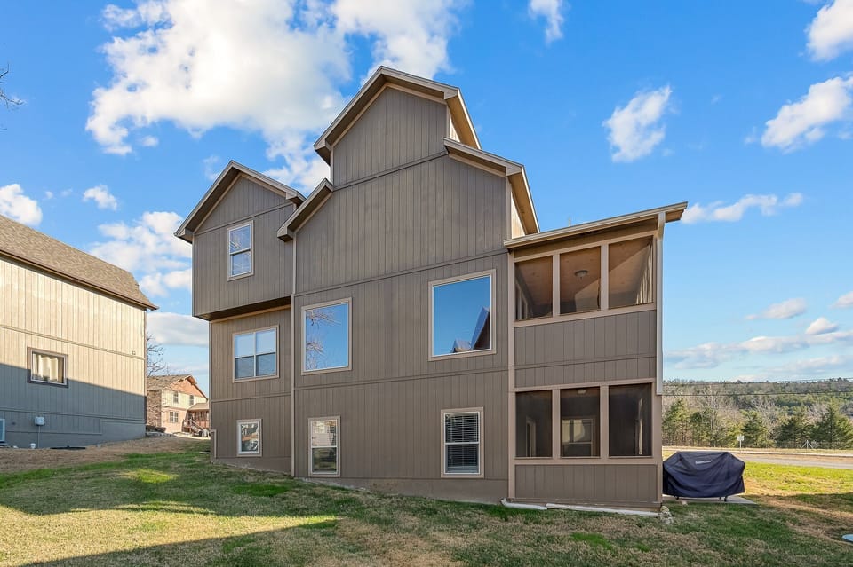 rear of home