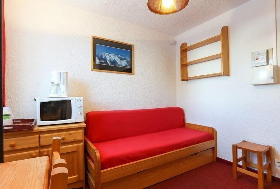 Kick back your feet and relax in the cozy living area.