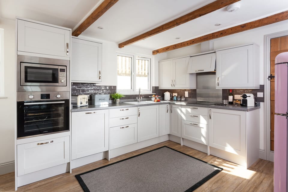 Trevarrow Cottage, Coverack. Ground floor: Well equipped kitchen with dishwasher