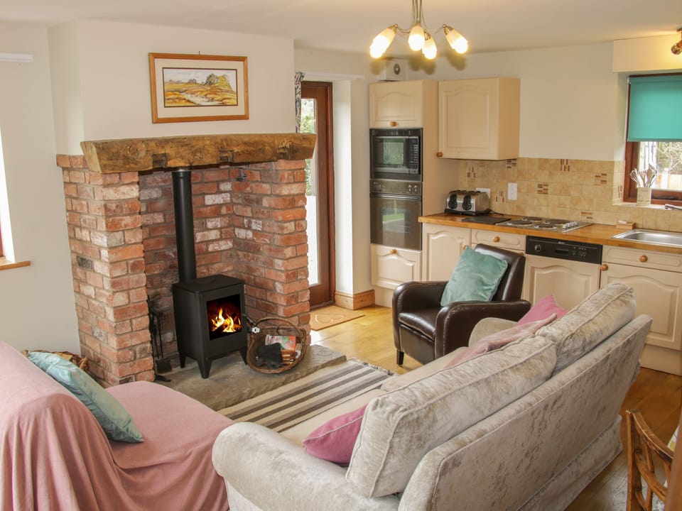 Cottage | Living room | Fireplace, DVD player