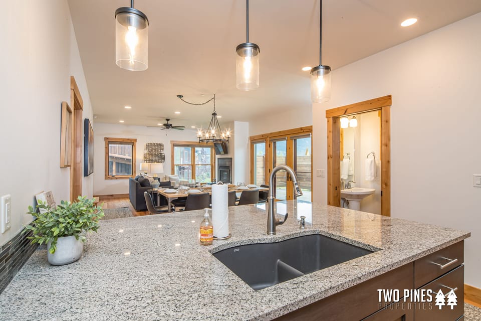Open Concept Kitchen and Living Room