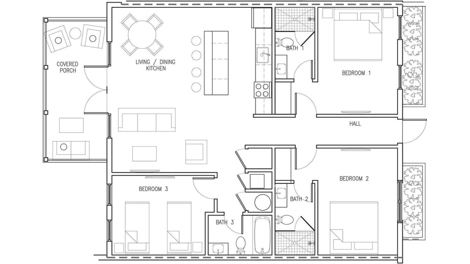 Condo, Multiple Beds (Middle Sunset) | Floor plan