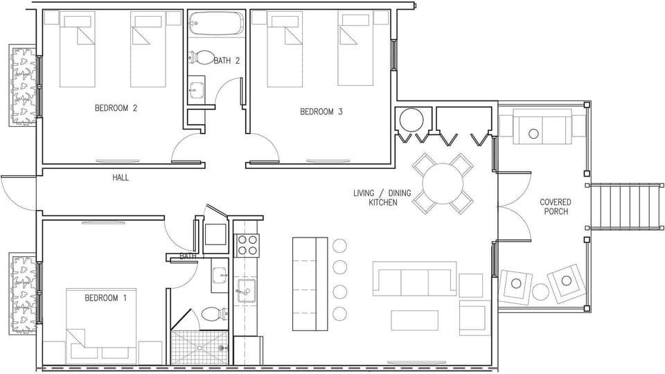 Condo, Multiple Beds, Bay View (Bayview Middle) | Floor plan