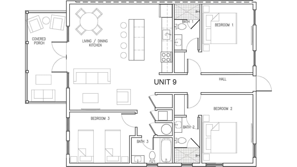 Condo, Multiple Beds (Upper Sunset South) | Floor plan