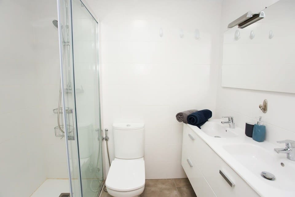 Double sinks to get ready in the morning. 