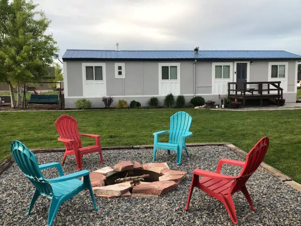 Fire pit and yard