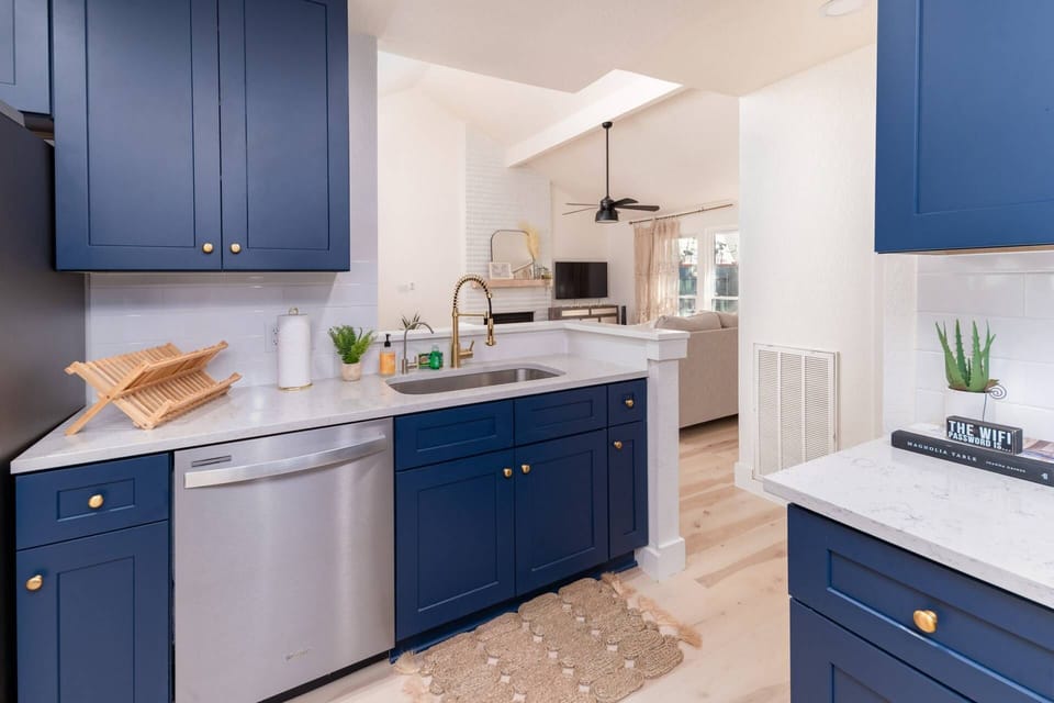 Fully-stocked kitchen has everything you will need during your stay