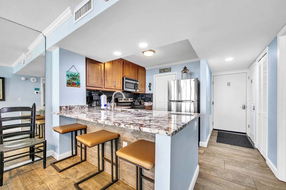 Additional seating at the breakfast bar