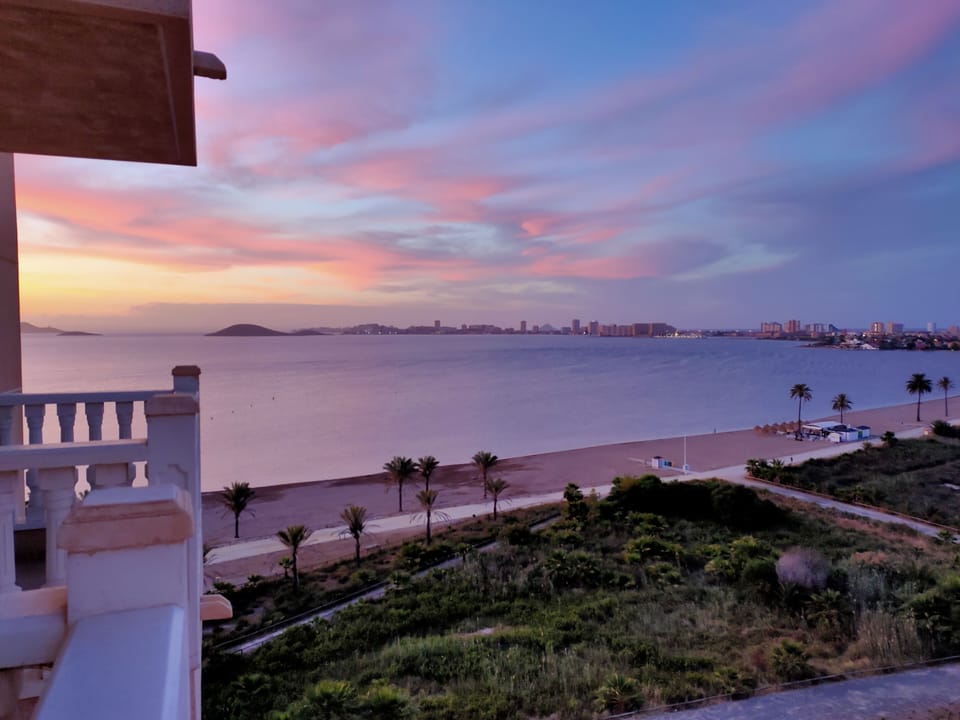 sunset from our balcony