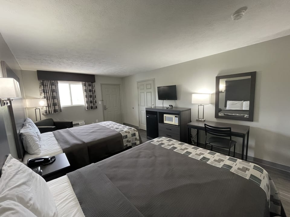 Blackout drapes, iron/ironing board, free WiFi, bed sheets