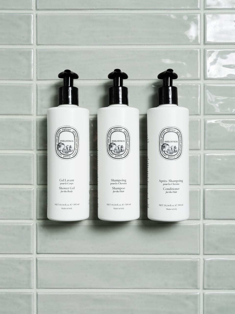 Shower, rainfall showerhead, hair dryer, bathrobes