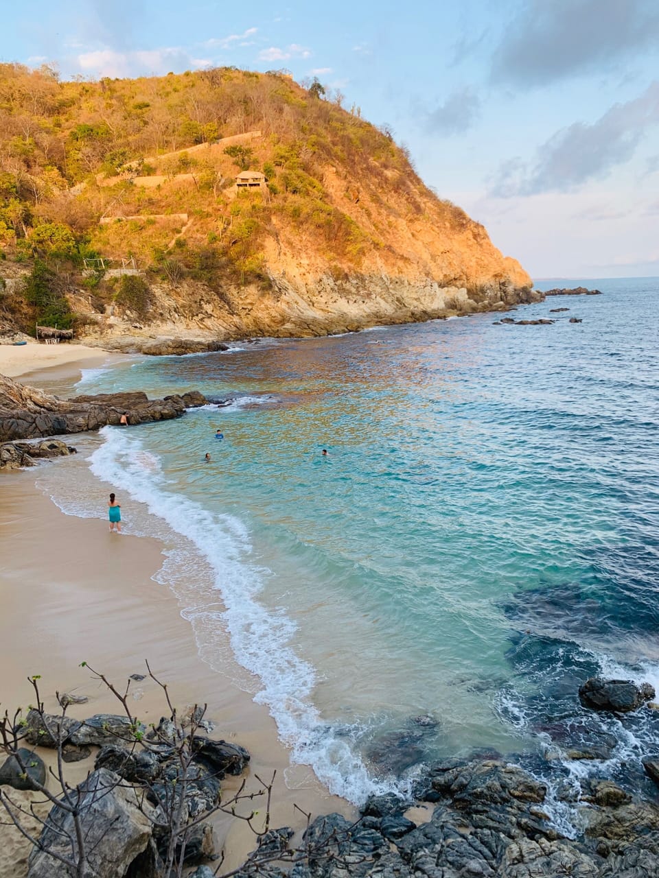 Casa El Delfin - View of Playa Estacahuite from the house.