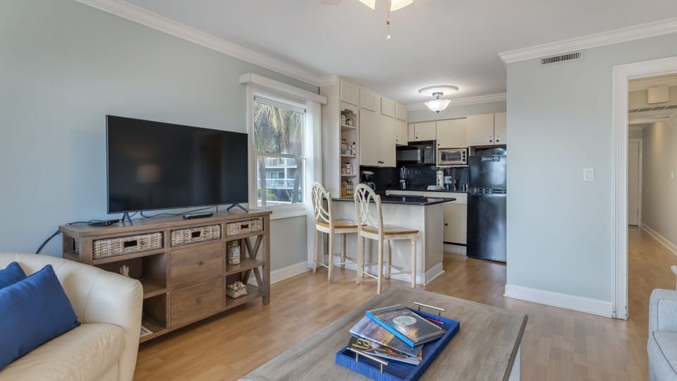 Open concept living room and kitchen