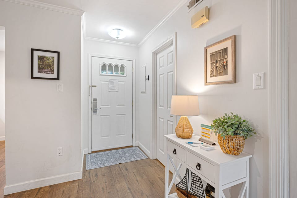 Natural light flows throughout the home, creating an airy atmosphere that complements the peaceful surroundings of Shipyard.