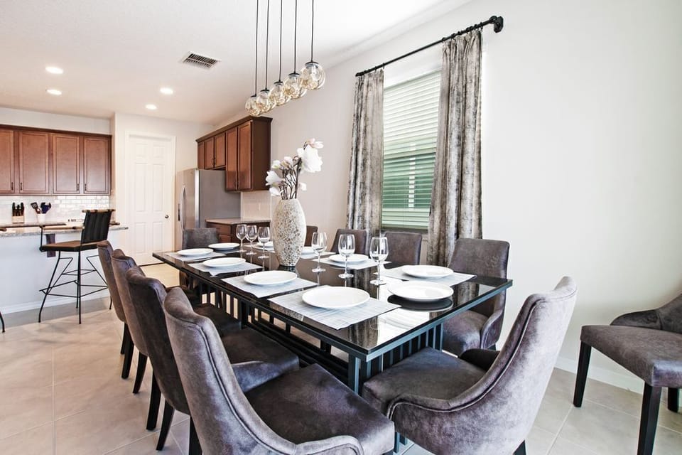 Beautiful dining table seating 10