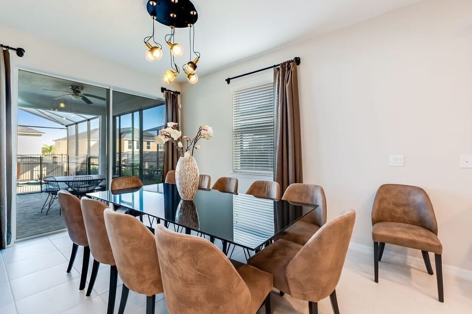 Incredible dining table with seating for 10
