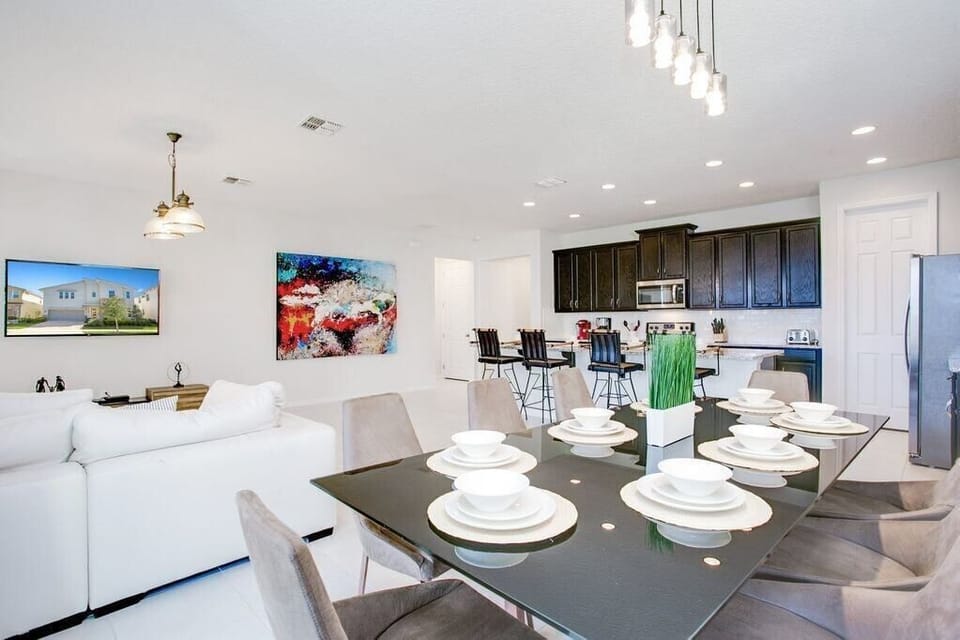 Beautiful dining table that seats up to 10