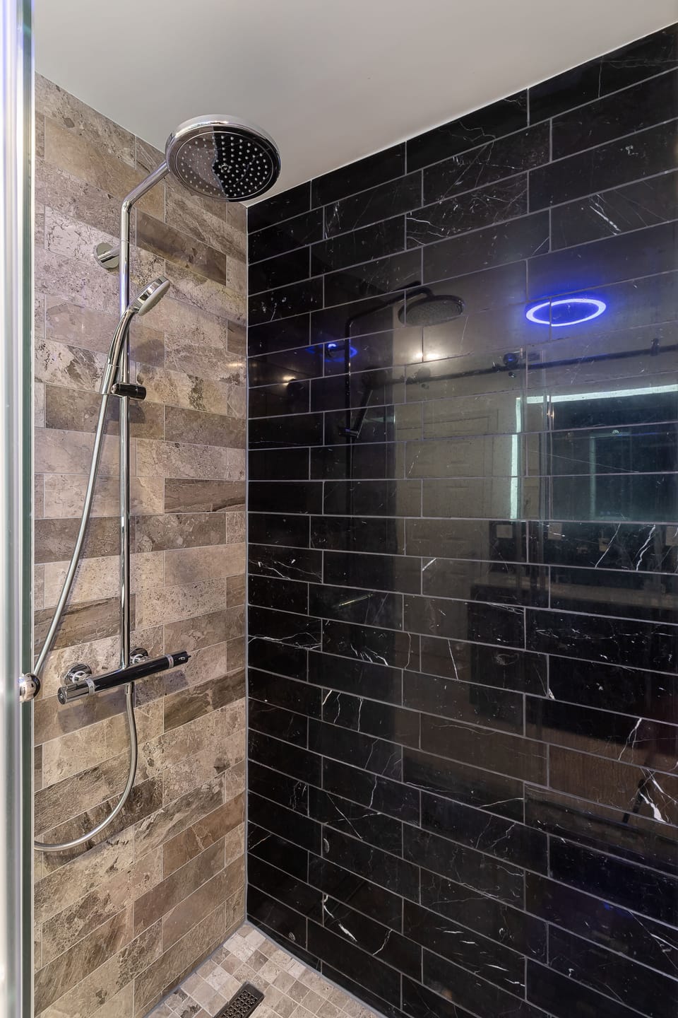 Black & Grey Marble and German Made Faucet