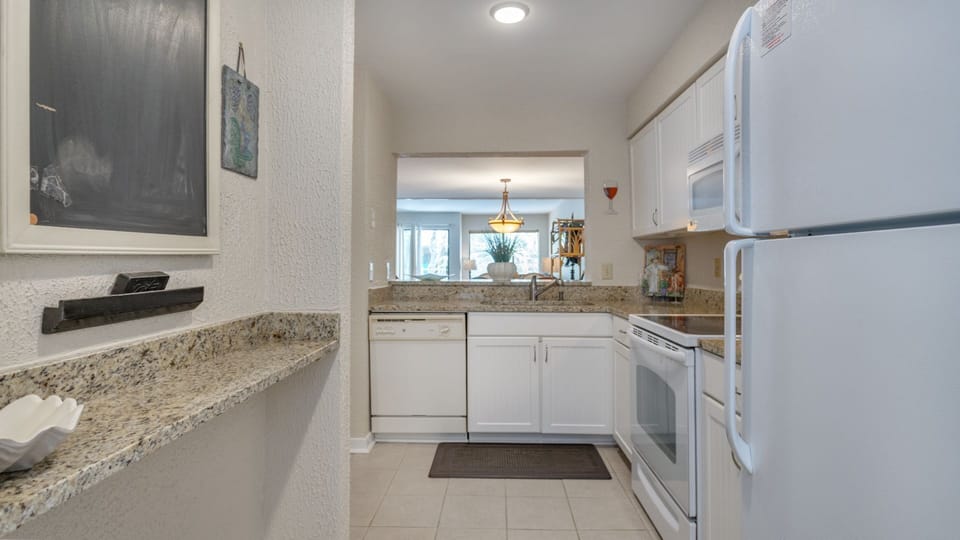 Spacious kitchen counter space
