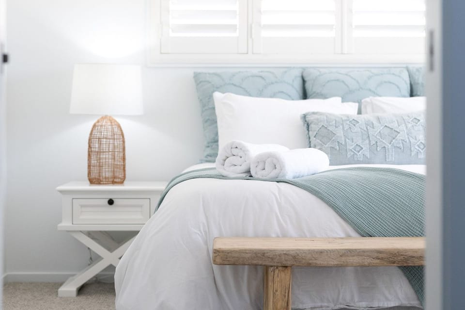 Master King Bedroom with ensuite and ocean views from balcony