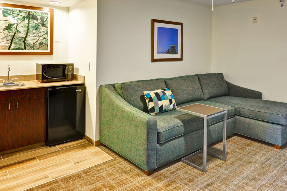 Suite, 1 King Bed with Sofa bed, Non Smoking | Living area | 42-inch LCD TV with cable channels, TV