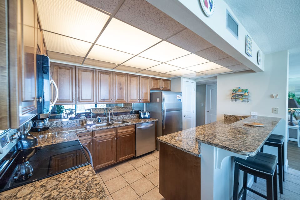 Plenty of room in this kitchen for cooking with family and friends!