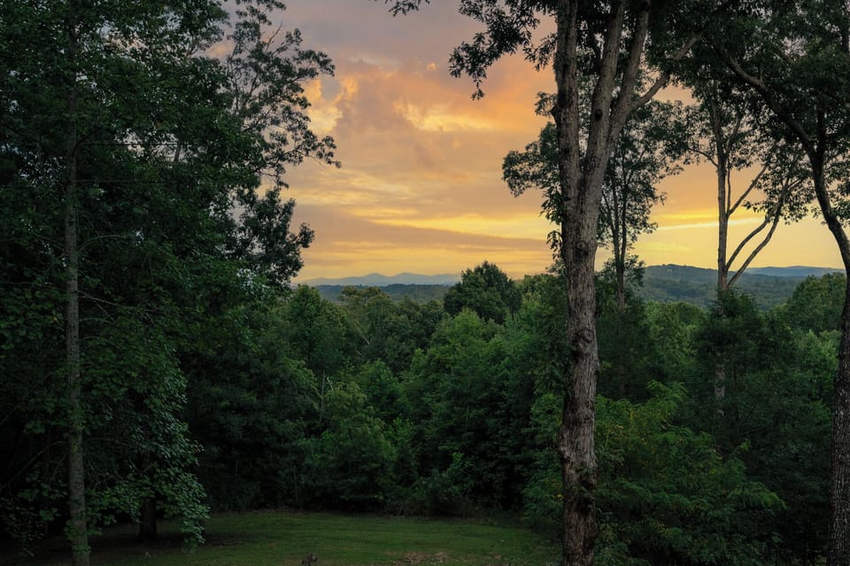 Stunning Sunset at Once In A Blue Ridge