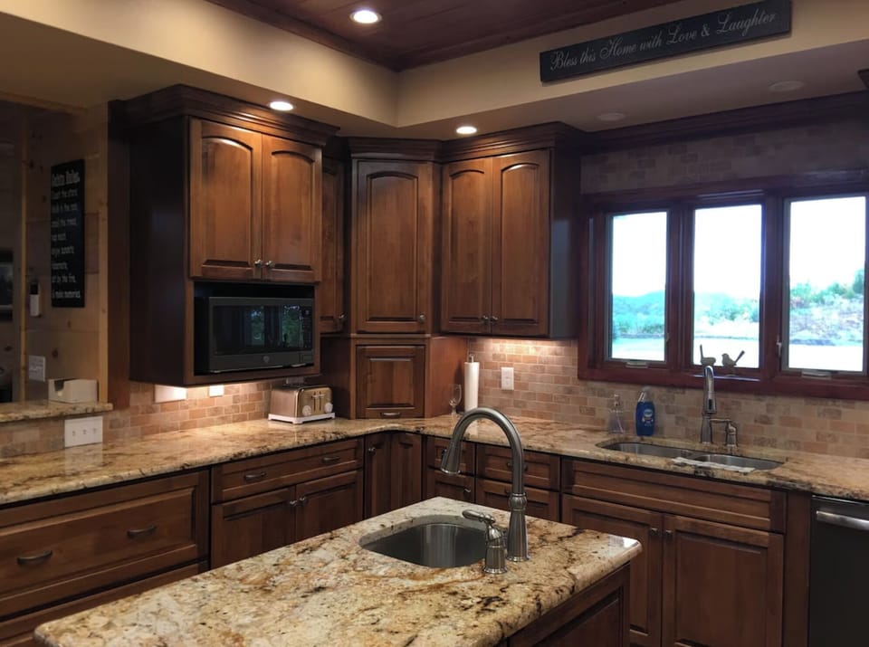 Each drawer and cabinet are labeled to let you know where everything is stored.