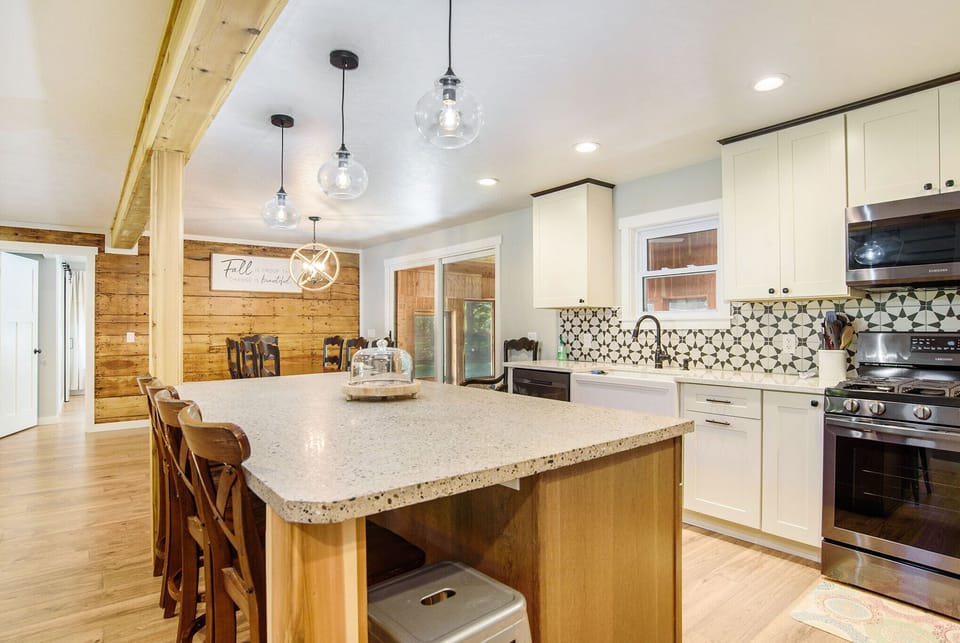 Large kitchen island