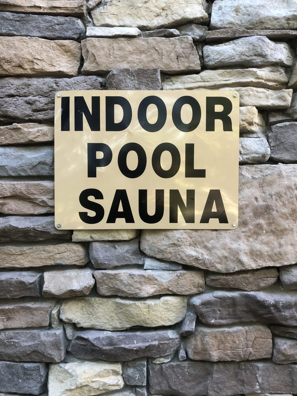 Indoor heated pool & sauna.  Opened year around.