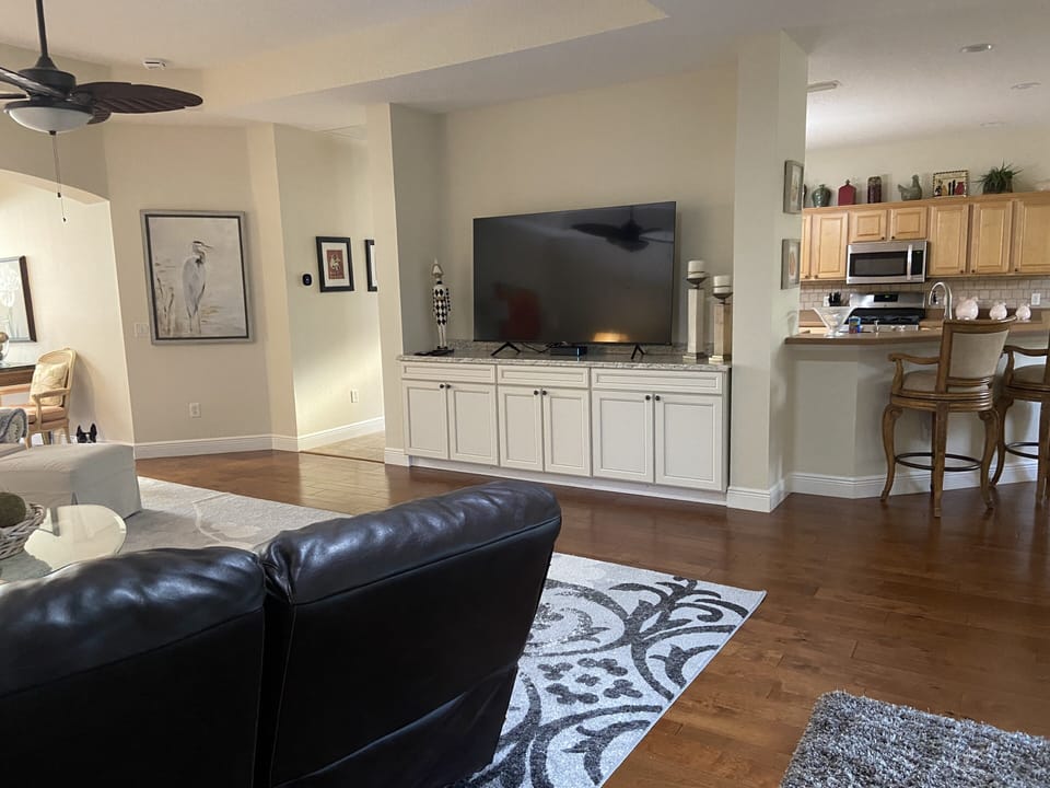 75 “ tv in livingroom 