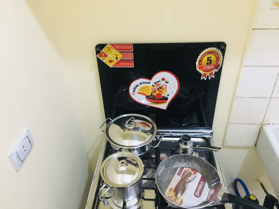 Deluxe Apartment | Private kitchen | Fridge, oven, stovetop, electric kettle