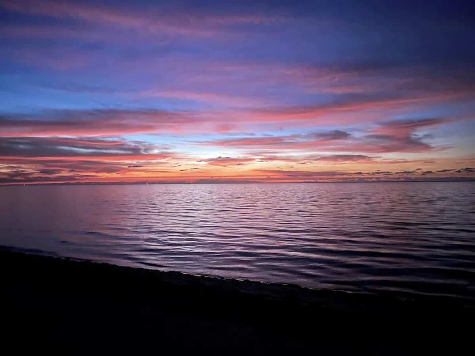 Sunrise on the beach.
