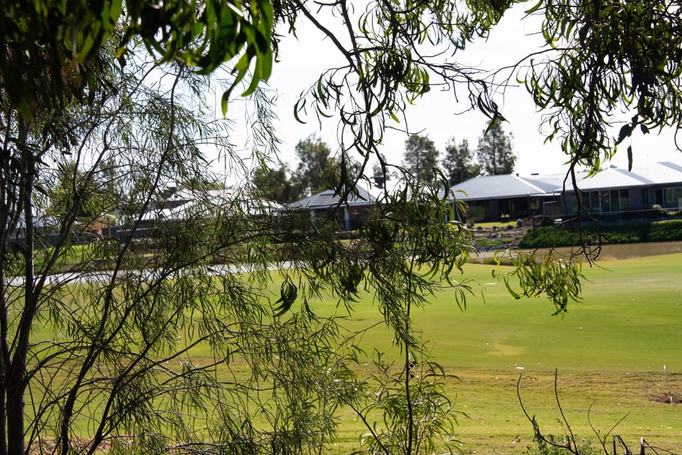 Black Bull Golf Course view from the backyard.
