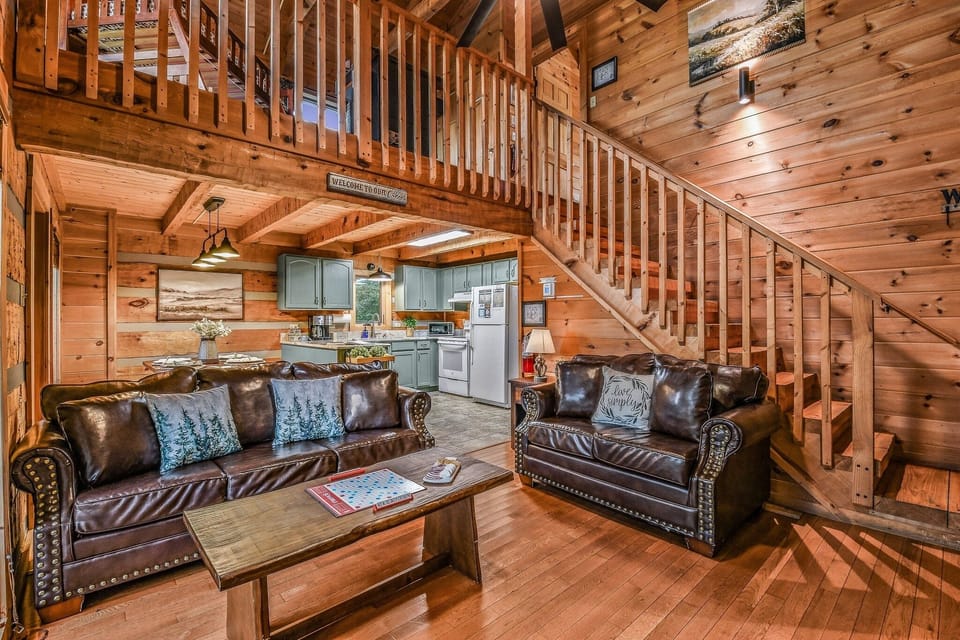 Cabin, 2 Bedrooms | Living area | TV