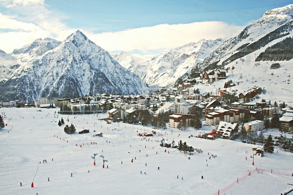 Les Deux Alpes is a bustling ski hub every winter.