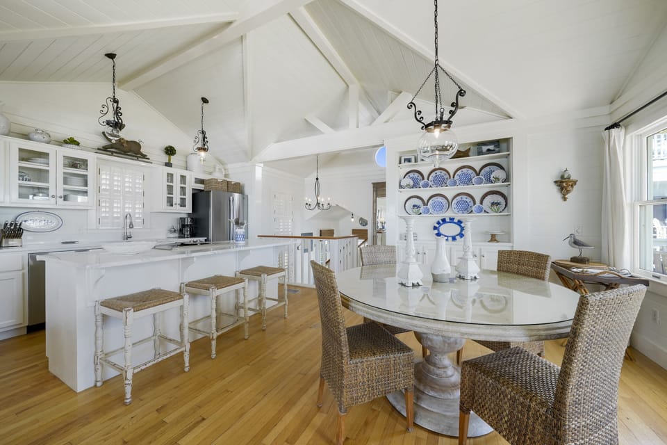 OPEN KITCHEN AND DINING ON SECOND STORY