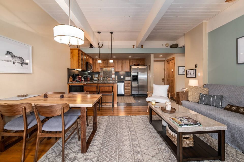 Spacious open floor plan that blends living, dining, and kitchen areas—perfect for gatherings and seamless flow.