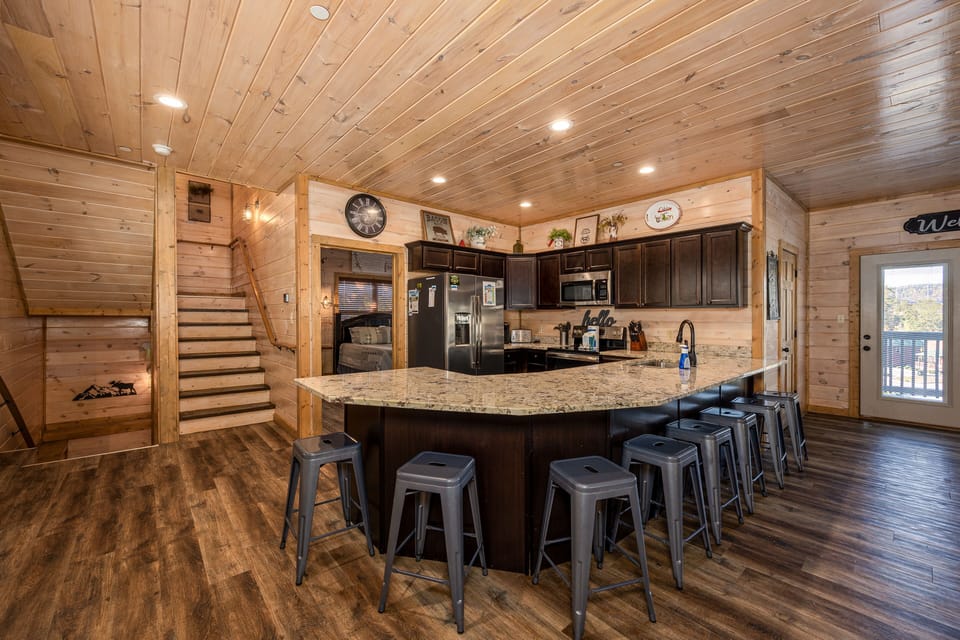 Enjoy the convenience of a fully equipped kitchen, making it easy to cook meals, brew coffee, and enjoy family gatherings during your vacation.