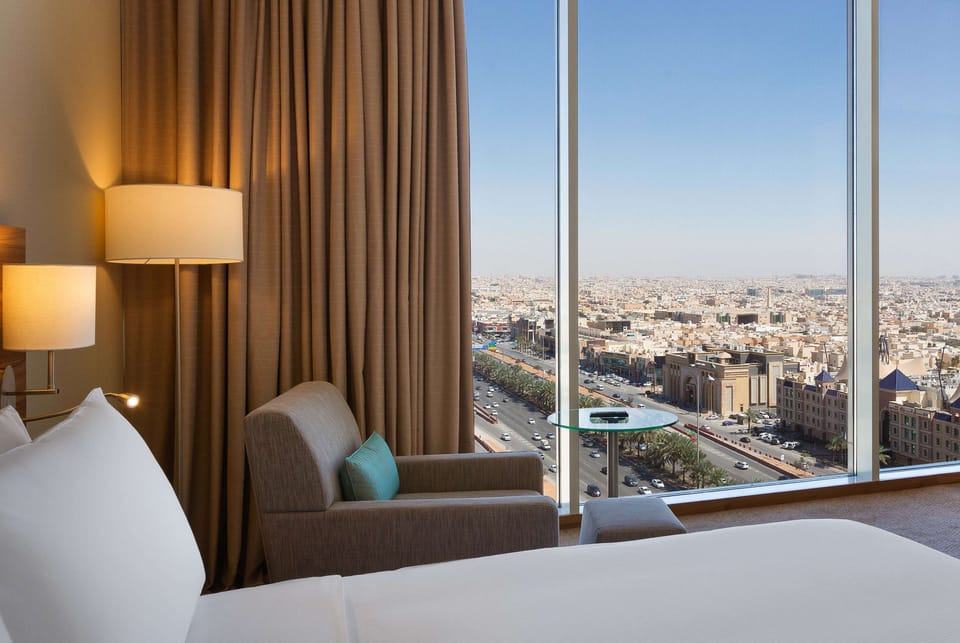 Room, 1 King Bed, City View | View from room