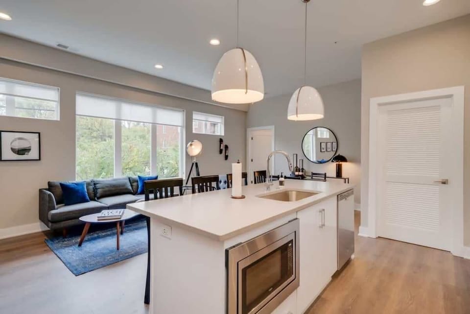 Kitchen and living room