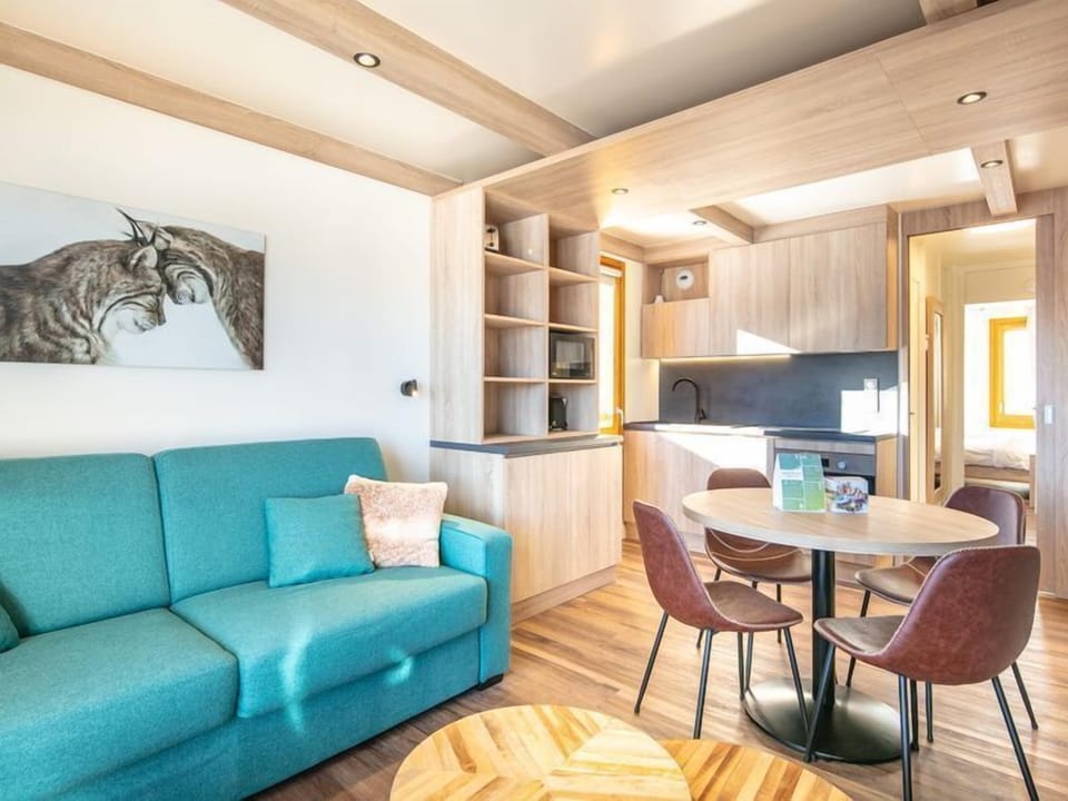 Sink into the cozy sofa after a day exploring the area.