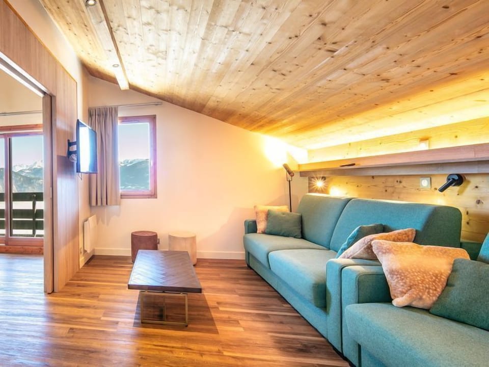 Unwind on the comfortable couch after a wonderful day outside!