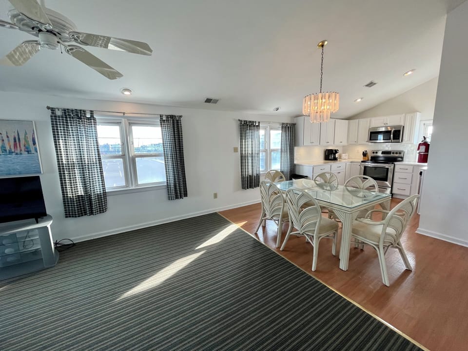Living Room Leading to Dining Area & Kitchen