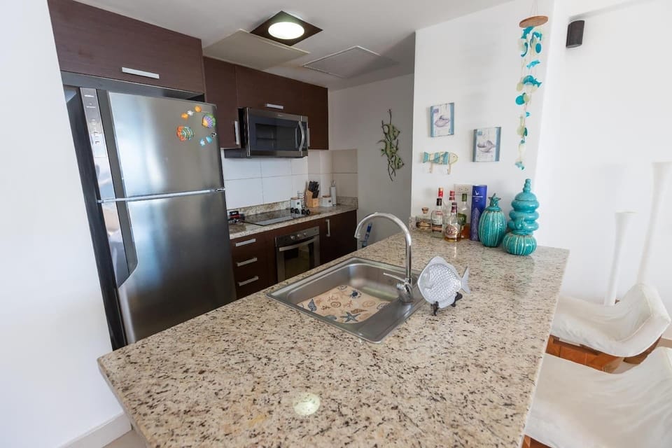 Full kitchen includes washer and dryer, coffee maker, toaster, microwave, etc.