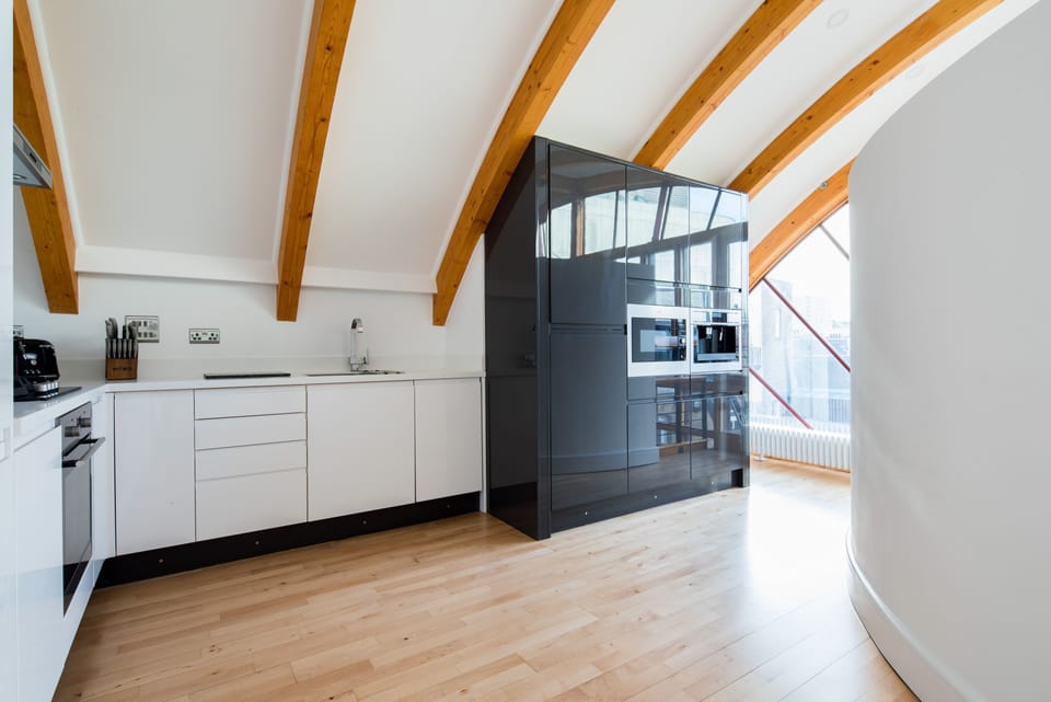 Panoramic Suite, 3 Bedrooms, Terrace | Private kitchen | Full-size fridge, microwave, oven, stovetop