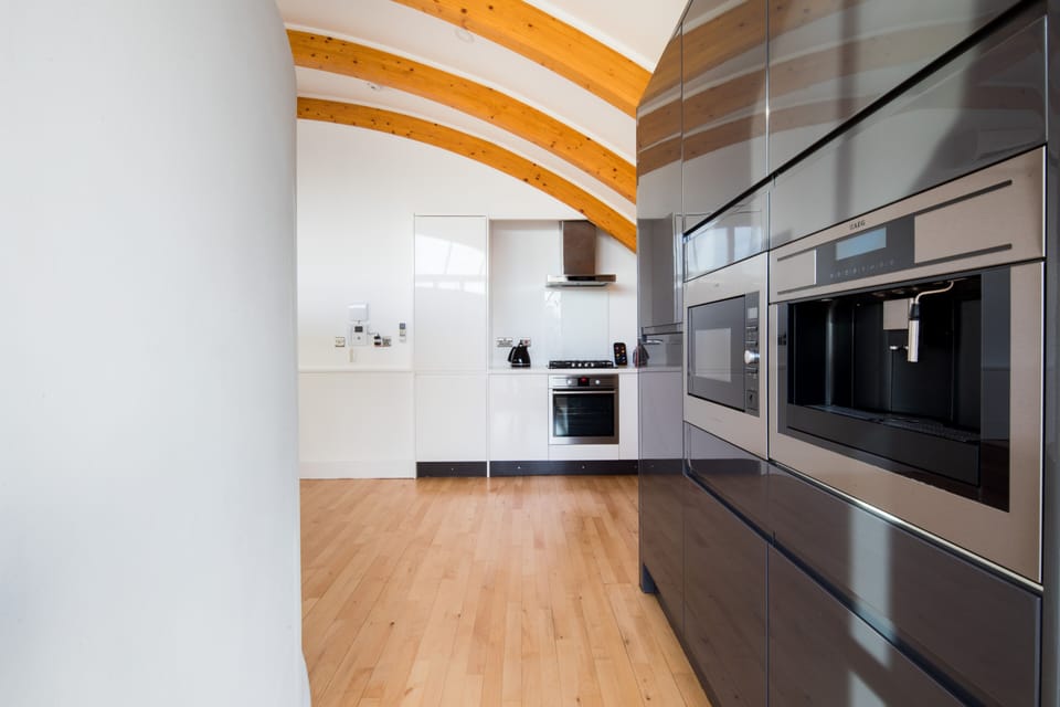 Panoramic Suite, 3 Bedrooms, Terrace | Private kitchen | Full-size fridge, microwave, oven, stovetop
